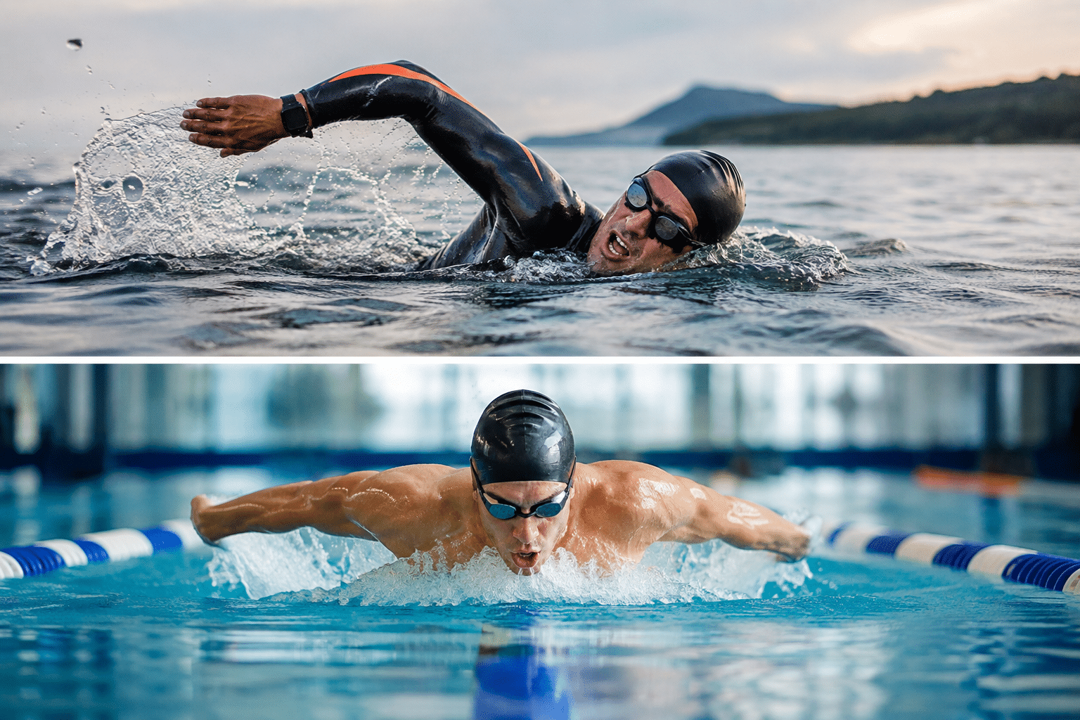 Open water vs pileta: cómo hacer la transición